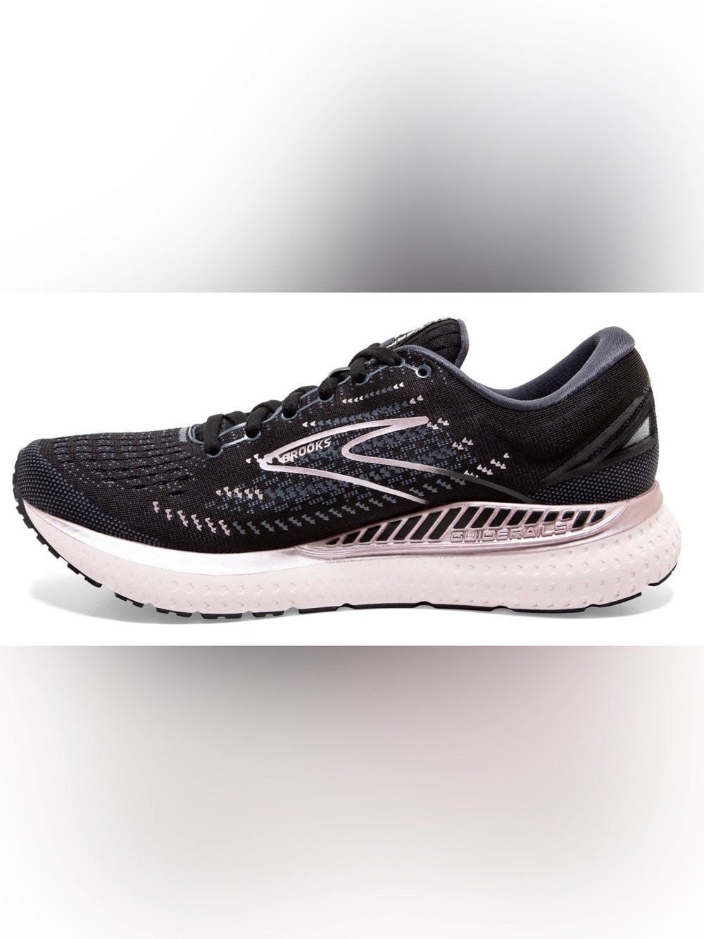Brooks Glycerin GTS 19 Women's Black and Pink Athletic Running Shoe